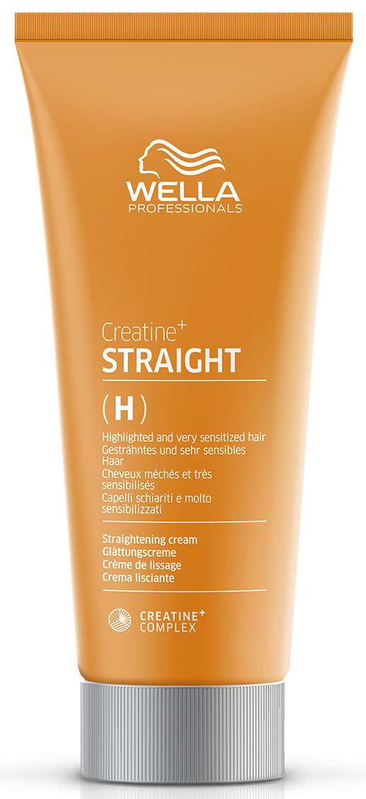 Крем для выпрямления осветленных и чувствительных волос Wella Professionals Creatine+ Straight H/S Base