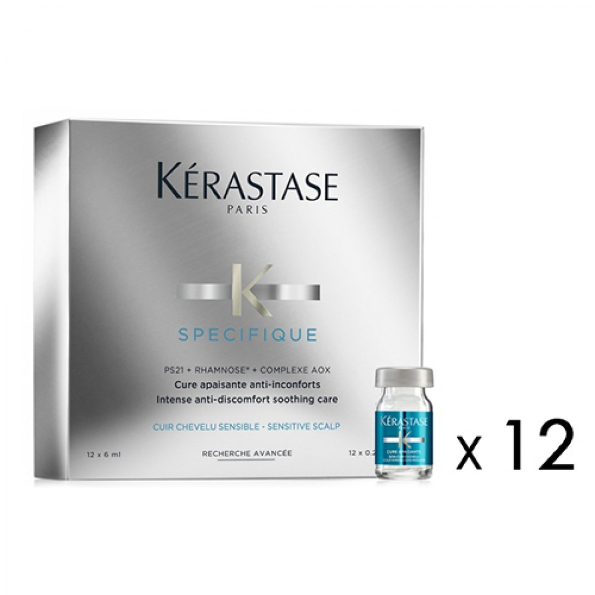 Ампулы для чувствительной кожи головы Kerastase Specifique Cure Apaisante 12 х 6 ml