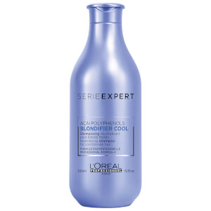 Шампунь для нейтрализации нежелательной желтизны волос оттенков блонд LOreal Professionnel Blondifier Serie Expert Cool Shampoo
