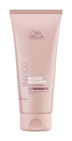 Бальзам для поддержания цвета холодных светлых оттенков   Wella Professionals Invigo Blond Recharge Cool Blonde Conditioner