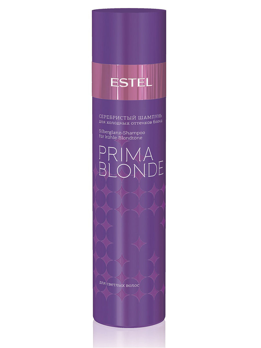 Серебристый шампунь для холодных оттенков блонд  Estel Professional Silver Shampoo Prima Blond