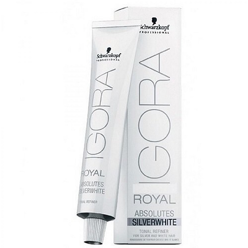 Тонирующая безаммиачная крем-краска для седых волос Schwarzkopf Professional Igora Royal Absolutes SilverWhite 